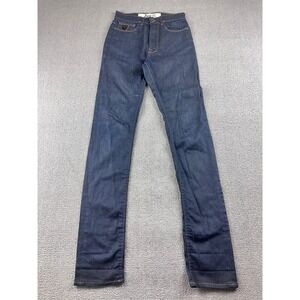 April 77 Jeans Women 26 Blue Marky Overdrive 1955 Skinny Denim Punk Rockabilly